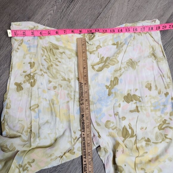 Jams World Vintage Pastel Paint Splatter Pajama Pants Size XL - Picture 12 of 13